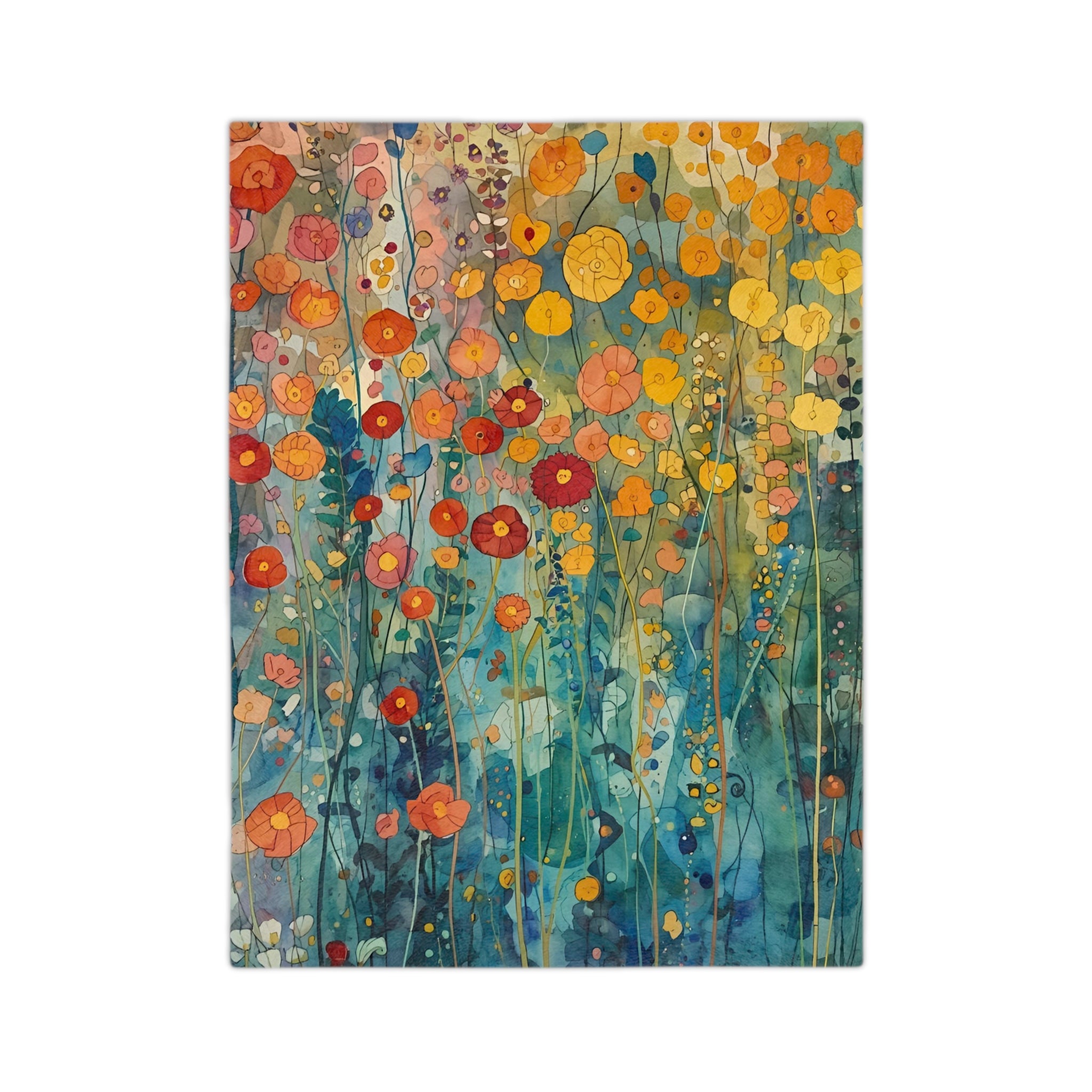 Vibrant Floral Microfiber Blanket - Exclusively at Rosetta Creative Boutique, Cozy Home Decor, Perfect for Picnics, Gifts, Boho Style, Unique Throw, All Seasons - Rosetta Creative Boutique